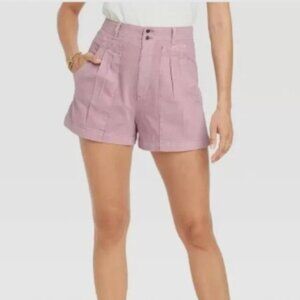 Universal Thread Light Pink Women's Pleated Pocket Shorts